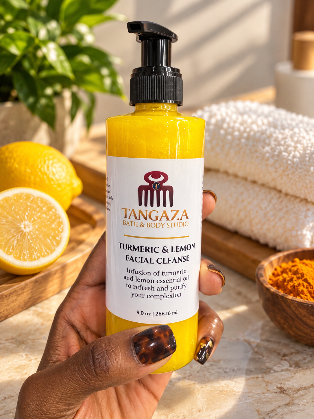 Turmeric and Lemon Facial Cleanse